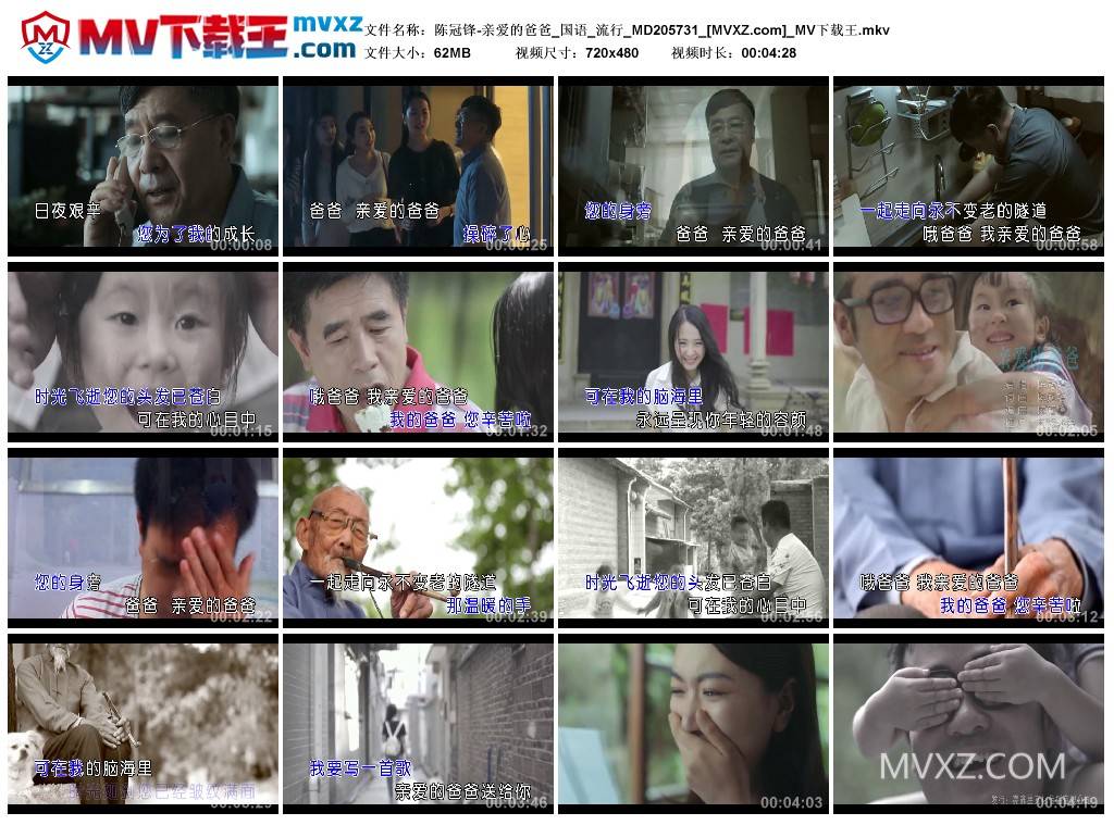 陈冠锋-亲爱的爸爸_国语_流行_MD205731